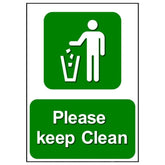 STICKER: PLEASE KEEP CLEAN